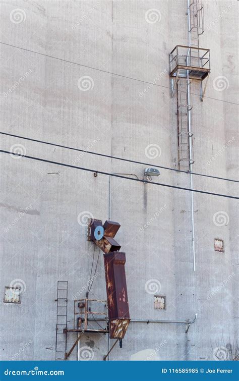 Silo Ladder Stock Photography CartoonDealer 30890720