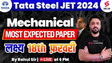 Tata Steel Jet Mechanical Most Expected Paper Tata Steel Jet