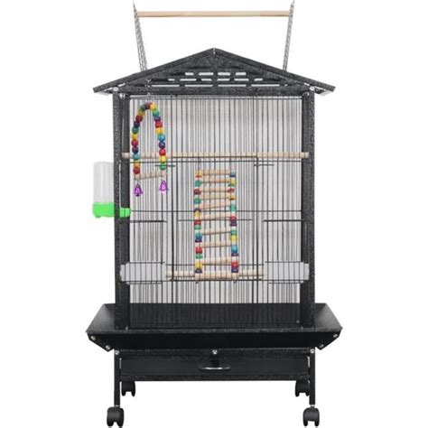 Cage Oiseaux Sur Pied Cage Perroquet En Fer Forg Robuste Grande