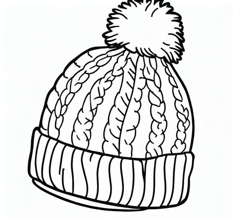 Coloriage Bonnet Hiver Imprimer Sur Coloriageenfant