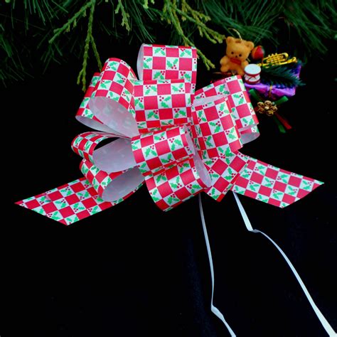 Assorted Christmas T Pull Bows 5 Wide Set Of 9 Etsy