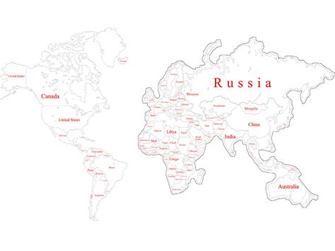 Карта мира в векторе