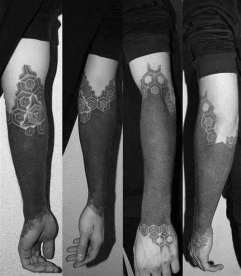 60 Blackout Tattoo Sleeve Designs For Men Solid Black Ink Ideas