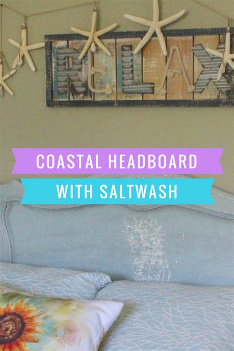 Coastal Headboard Makeover With Saltwash Headboard Makeover Coastal