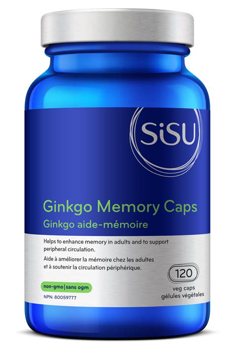 Ginkgo Biloba Memory Sisu Premium Supplements Canada