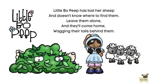 Music Nursery Rhymes Little Bo Peep Mother Goose English Poetry For