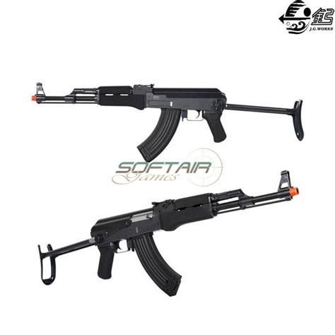 Electric Rifle Ak Folding Black Jing Gong Jg Bk Softair