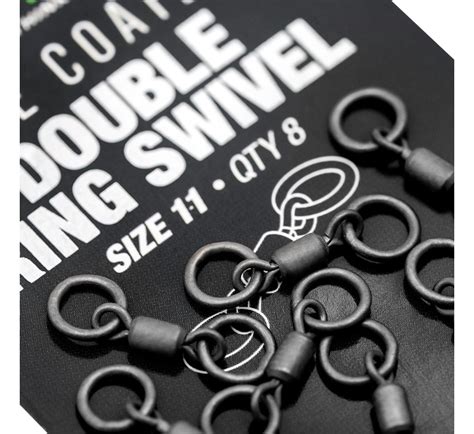 Korda Obratlík s kroužkem PTFE Double Ring Swivel vel 11 8ks Chyť a pusť