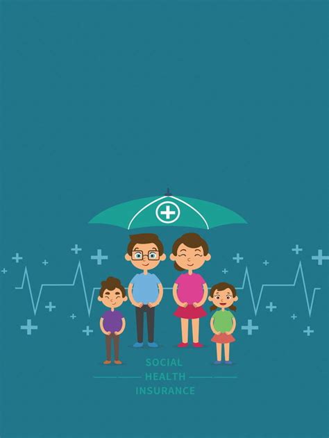 Simple Social Medical Insurance Background Minimalistic Background