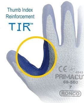 Primacut Nitrile Palm Coated Hppe Glove Cut Level Ce Ansi