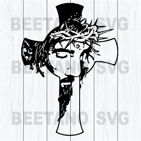 Jesus Cross Svg Jesus Svg Files Jesus Cross Cutting Files For Cricut