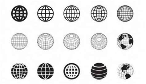 Vector Globe Graphics 30 Free Sets For Creating Modern Designs