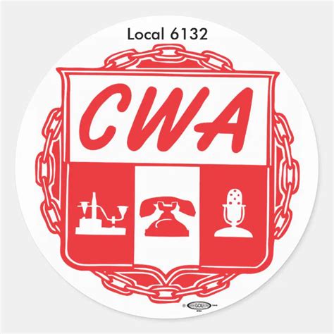 Cwaaustinlogo Ibt Gccbugsmall Local 6132 Classic Round Sticker