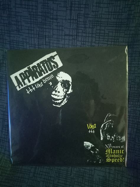 Apparatus Lost Demo Ep Punk Vinyl Piring Hitam Kaset Tape