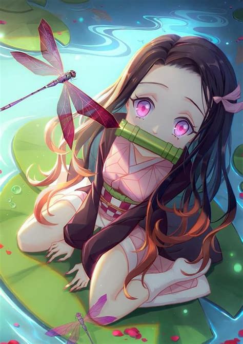 Cute Girl Nezuko Fan Art BlogFanArt Anime Girl Neko Anime Demon