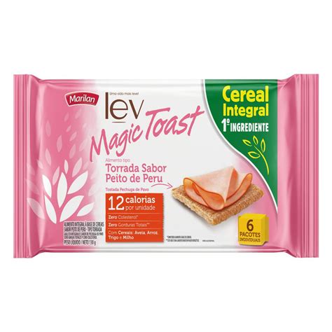 Torrada Peito De Peru Integral Marilan Lev Magic Toast Pacote 130g