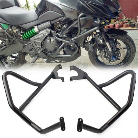 2pcs Motorcycle Engine Highway Crash Bars Guard Steel Upper Protector