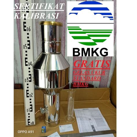 Jual Obs Ombrometer Alat Ukur Curah Hujan Rain Gauge Stainless Steel