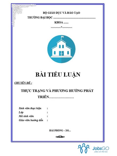 Hướng Dẫn Cách Trình Bày Tiểu Luận Chuẩn Nhất