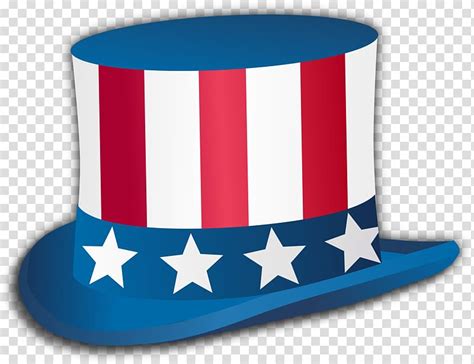 Red White And Blue American Flag Hat Art Happy Fourth Of July Top