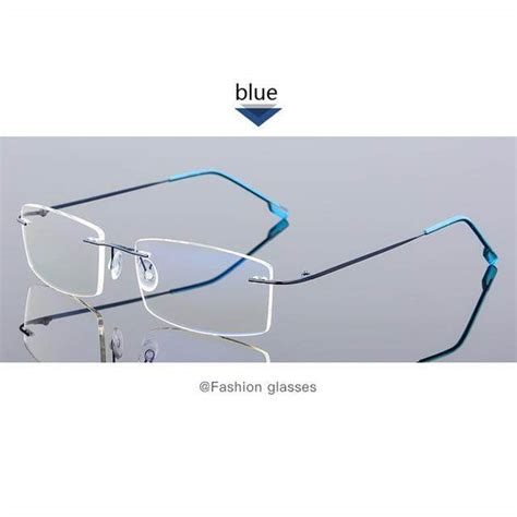 Green Coating Superelastic Frameless Myopia Eyeglasses Men Women