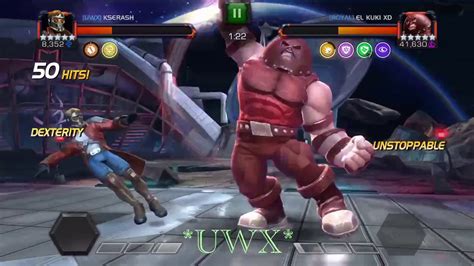 Mcoc Alliance War Boss Node Juggernaut With Linked Node Up Youtube