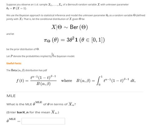 Solved Suppose You Observe An I I D Sample X1 Xn Of A Chegg