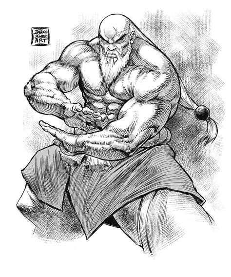 Gouken Drawing By Darko Babovic Fine Art America