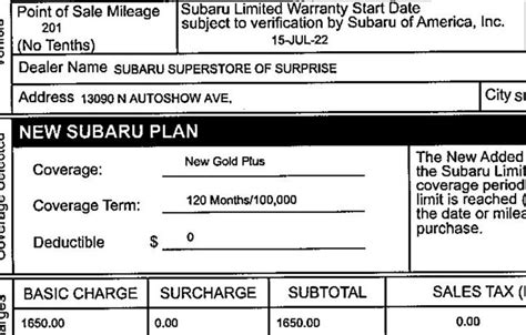 Subaru Gold Warranty Price Subaru Outback Forums