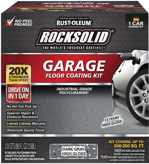 Rust Oleum Rocksolid Polycuramine Garage Floor Paint 1 Car Kit