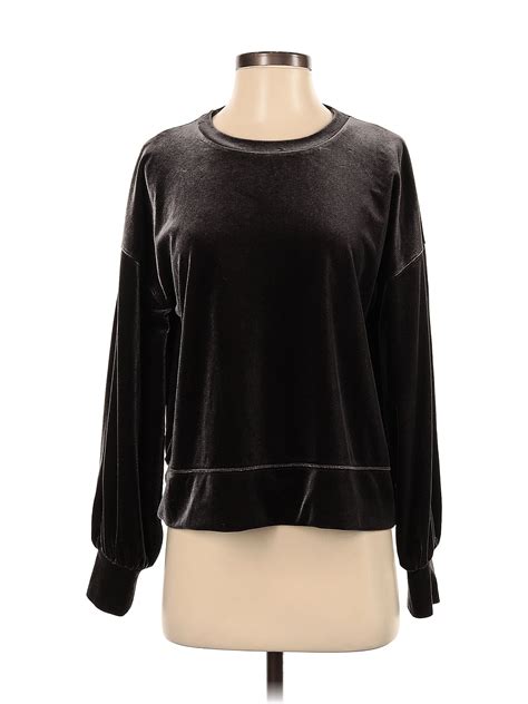 Madewell Solid Black Long Sleeve Blouse Size S 72 Off Thredup