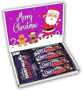 Cadburys Dairy Milk Fruit And Nut Chocolate Bars Gift Box Hamper