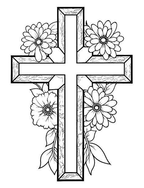 35 Easter Coloring Pages Free Printable Sheets Cross Coloring Page