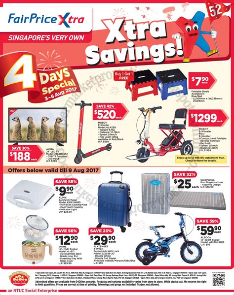 Ntuc Fairprice Xtra National Day Promotion 03 06 August 2017 ~ Supermarket Promotions