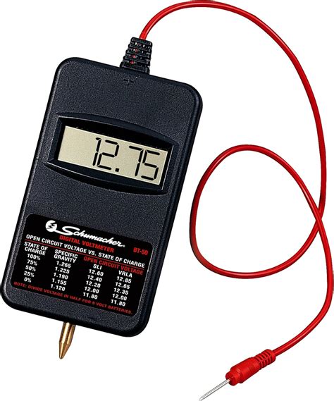 Schumacher Bt 50 612 Volt Digital Voltmeter Battery Testers Amazon