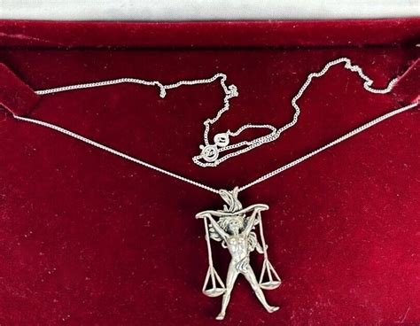 Sterling Silver Vintage Nude Woman W Scales Gram Gem