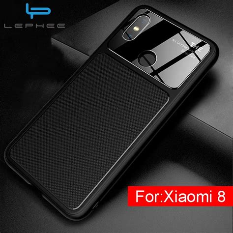 Mi8 Cover For Xiaomi Mi 8 Case 360 Full Protection Hybrid Tempered Glasscarbon Fiber Tpu Back