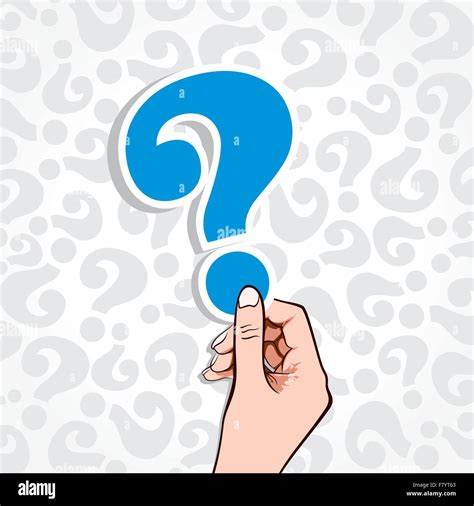 Question Mark In Hand Stock Vector Image And Art Alamy