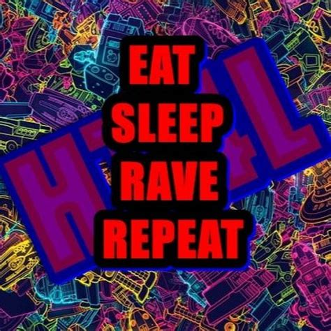 Eat Sleep Rave Repeat Wallpaper Logo