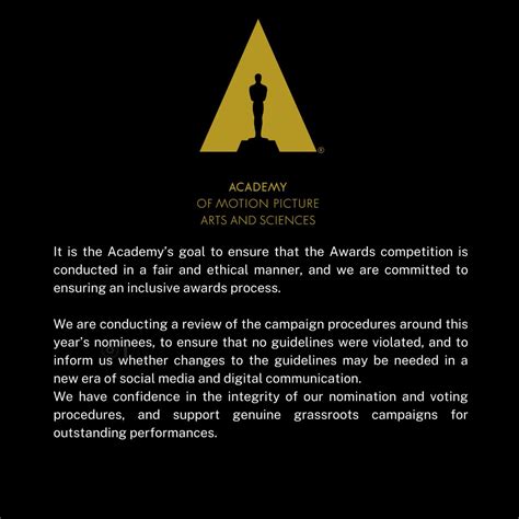 BSL On Twitter RT OneTakeNews The Academy Has Issued A Statement