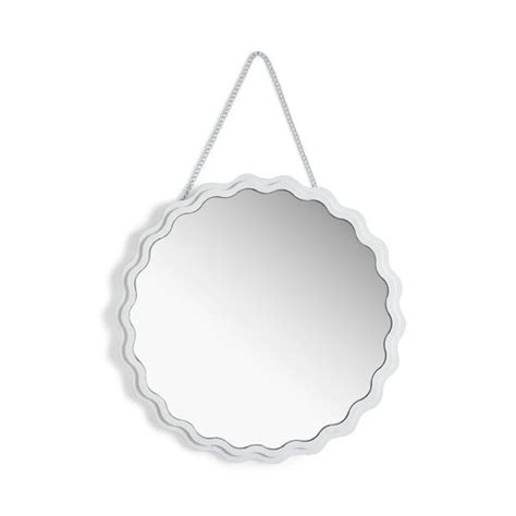 Wavy Round Hanging Wall Mirror | Dunelm