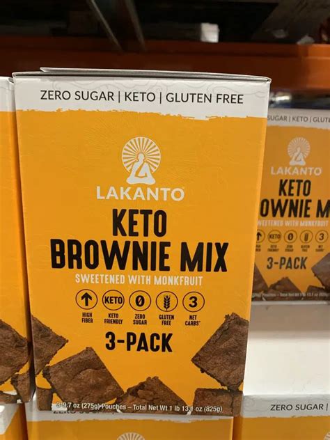 Costco Keto Brownie Mix, Lakanto Sugar Free Brownies - Costco Fan