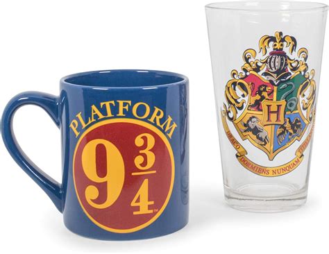 Amazon Silver Buffalo Harry Potter Hogwarts House Crests Pint