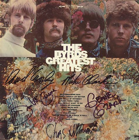 The Byrds Band Signed Greatest Hits Album - Artist signed collectibles ...