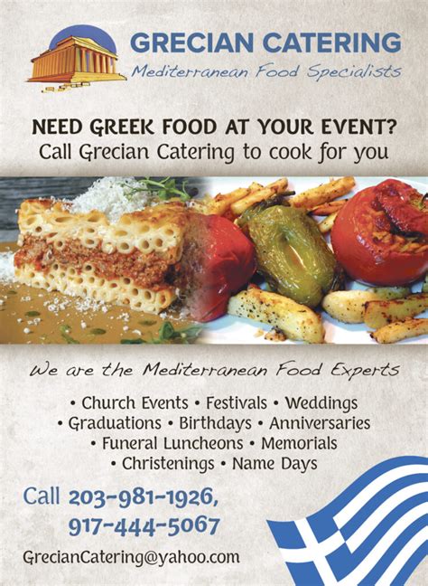 Grecian Catering – Mediterranean Food Specialists - Greek News USA