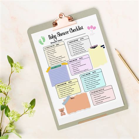 Complete Baby Shower Checklist Free Printable Baby Shower Planner The