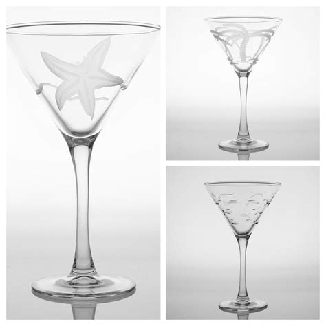 Elegant Etched Martini Glass Durable And Timeless Loving Coastal Living