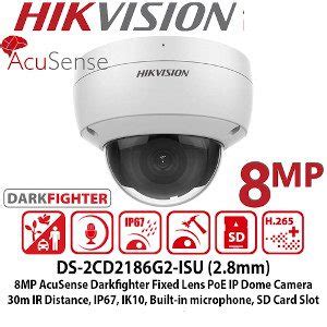 Hikvision DS 2CD2186G2 I SU 4K 8MP Acusense Fixed Dome Network