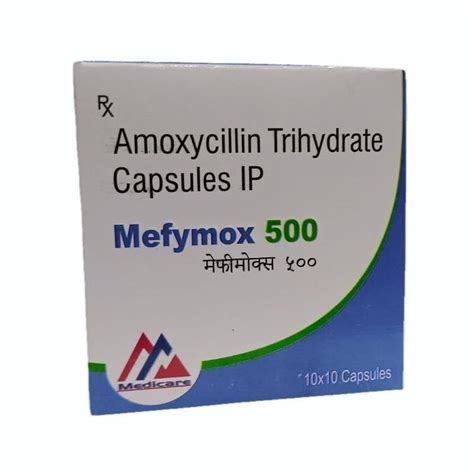 Mg Mefymox Amoxycillin Trihydrate Capsules At Rs Box