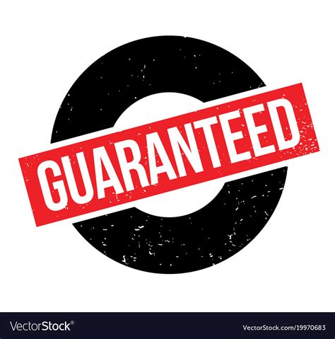 Guaranteed Rubber Stamp Royalty Free Vector Image